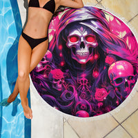 Rose Skull Beach Blanket Stuck Between IDK IDC And IDGAF - Wonder Print Shop