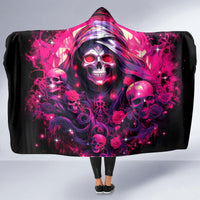 Rose Skull Hooded Blanket Stuck Between IDK IDC And IDGAF