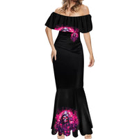 Rose Skull Mermaid Dress Stuck Between IDK IDC And IDGAF - Wonder Print Shop