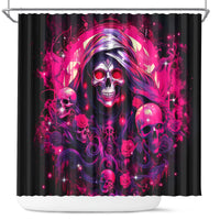 Rose Skull Shower Curtain Stuck Between IDK IDC And IDGAF