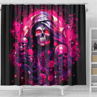 Rose Skull Shower Curtain Stuck Between IDK IDC And IDGAF