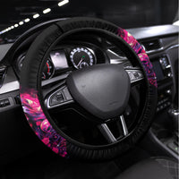 Rose Skull Steering Wheel Cover Stuck Between IDK IDC And IDGAF - Wonder Print Shop
