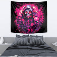 Rose Skull Tapestry Stuck Between IDK IDC And IDGAF - Wonder Print Shop