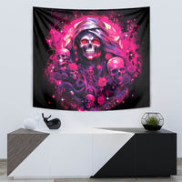 Rose Skull Tapestry Stuck Between IDK IDC And IDGAF - Wonder Print Shop