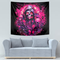 Rose Skull Tapestry Stuck Between IDK IDC And IDGAF - Wonder Print Shop