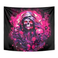 Rose Skull Tapestry Stuck Between IDK IDC And IDGAF - Wonder Print Shop