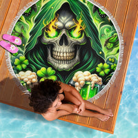 Irish Skull Beach Blanket The Devil Whispered To Me I'm Coming For You - Wonder Print Shop