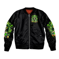 Irish Skull Bomber Jacket The Devil Whispered To Me I'm Coming For You - Wonder Print Shop
