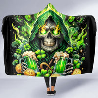 Irish Skull Hooded Blanket The Devil Whispered To Me I'm Coming For You
