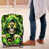 Irish Skull Luggage Cover The Devil Whispered To Me I'm Coming For You - Wonder Print Shop