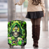 Irish Skull Luggage Cover The Devil Whispered To Me I'm Coming For You - Wonder Print Shop