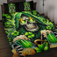 Irish Skull Quilt Bed Set The Devil Whispered To Me I'm Coming For You - Wonder Print Shop