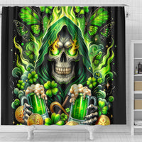 Irish Skull Shower Curtain The Devil Whispered To Me I'm Coming For You