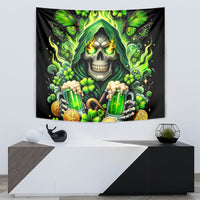 Irish Skull Tapestry The Devil Whispered To Me I'm Coming For You - Wonder Print Shop