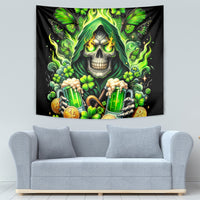 Irish Skull Tapestry The Devil Whispered To Me I'm Coming For You - Wonder Print Shop
