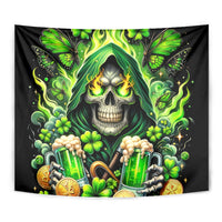 Irish Skull Tapestry The Devil Whispered To Me I'm Coming For You - Wonder Print Shop