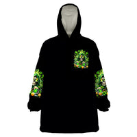 Irish Skull Wearable Blanket Hoodie The Devil Whispered To Me I'm Coming For You - Wonder Print Shop