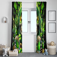 Irish Skull Window Curtain The Devil Whispered To Me I'm Coming For You - Wonder Print Shop