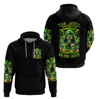 Irish Skull Zip Hoodie The Devil Whispered To Me I'm Coming For You - Wonder Print Shop