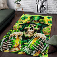 Irish Skull Area Rug The Devil Whispered To Me I'm Coming For You - Wonder Print Shop