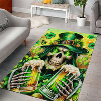 Irish Skull Area Rug The Devil Whispered To Me I'm Coming For You - Wonder Print Shop