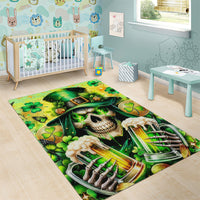 Irish Skull Area Rug The Devil Whispered To Me I'm Coming For You - Wonder Print Shop