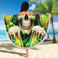 Irish Skull Beach Blanket The Devil Whispered To Me I'm Coming For You - Wonder Print Shop