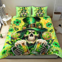 Irish Skull Bedding Set The Devil Whispered To Me I'm Coming For You - Wonder Print Shop