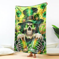 Irish Skull Blanket The Devil Whispered To Me I'm Coming For You