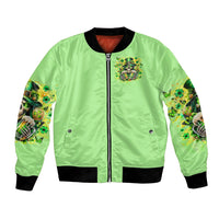 Irish Skull Bomber Jacket The Devil Whispered To Me I'm Coming For You - Wonder Print Shop