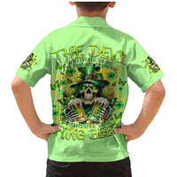 Irish Skull Family Matching Mermaid Dress and Hawaiian Shirt The Devil Whispered To Me I'm Coming For You - Wonder Print Shop