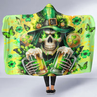 Irish Skull Hooded Blanket The Devil Whispered To Me I'm Coming For You