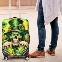 Irish Skull Luggage Cover The Devil Whispered To Me I'm Coming For You - Wonder Print Shop