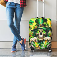 Irish Skull Luggage Cover The Devil Whispered To Me I'm Coming For You - Wonder Print Shop