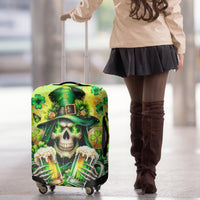 Irish Skull Luggage Cover The Devil Whispered To Me I'm Coming For You - Wonder Print Shop