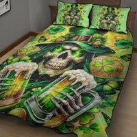 Irish Skull Quilt Bed Set The Devil Whispered To Me I'm Coming For You - Wonder Print Shop