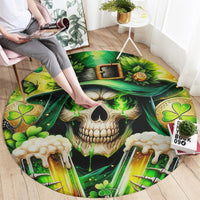 Irish Skull Round Carpet The Devil Whispered To Me I'm Coming For You
