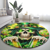 Irish Skull Round Carpet The Devil Whispered To Me I'm Coming For You