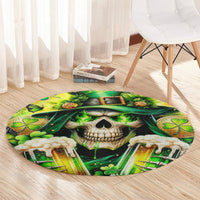 Irish Skull Round Carpet The Devil Whispered To Me I'm Coming For You