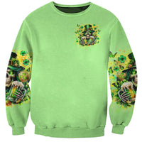 Irish Skull Sweatshirt The Devil Whispered To Me I'm Coming For You - Wonder Print Shop