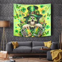 Irish Skull Tapestry The Devil Whispered To Me I'm Coming For You - Wonder Print Shop