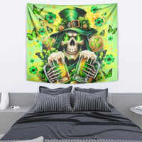 Irish Skull Tapestry The Devil Whispered To Me I'm Coming For You - Wonder Print Shop