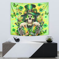 Irish Skull Tapestry The Devil Whispered To Me I'm Coming For You - Wonder Print Shop
