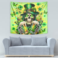 Irish Skull Tapestry The Devil Whispered To Me I'm Coming For You - Wonder Print Shop