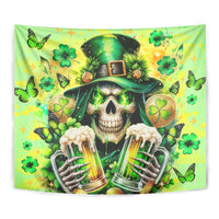 Irish Skull Tapestry The Devil Whispered To Me I'm Coming For You - Wonder Print Shop
