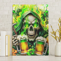 Irish Skull Canvas Wall Art I Whisper Back Bring Beer - Wonder Print Shop