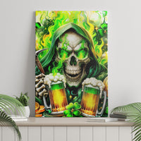 Irish Skull Canvas Wall Art I Whisper Back Bring Beer - Wonder Print Shop