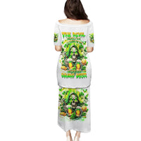 Irish Skull Family Matching Puletasi and Hawaiian Shirt I Whisper Back Bring Beer - Wonder Print Shop