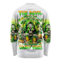 Irish Skull Long Sleeve Shirt I Whisper Back Bring Beer - Wonder Print Shop