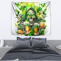 Irish Skull Tapestry I Whisper Back Bring Beer - Wonder Print Shop